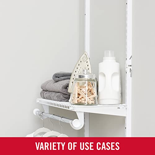 Rubbermaid 2119012 Configurations Custom Closet Kit, 2-4 Ft. Adjustable Metal Wire Shelving thumb #6