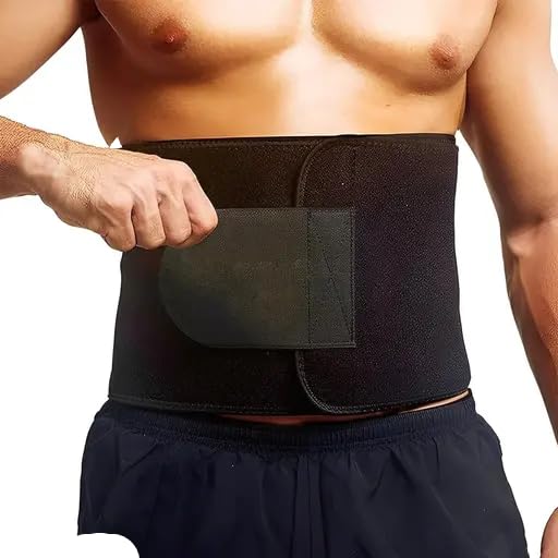 Weight lose belt fat lose belt kam karne ki belt patla hone ka belt sweat slim belt hot belt yoga belt,GYM BLET exercise belt tummy trimmer belt for men & women (Free size, Pack of 1) (ASHE-044)-image-17