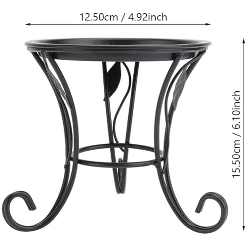 Support de plantes en métal compact intérieur extérieur pour pots de fleurs - 3