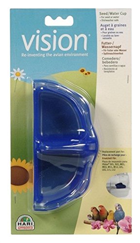 Vision Tazas para Semilla y Agua, Color Azul