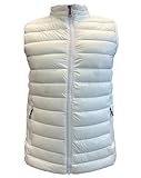 look now Mens EX STORE Sleeveless GILETS Body Warmer Puffer Quilted Padded Bomber Jackets (UK, Alpha, M, Regular, Regular, 1311 - White)