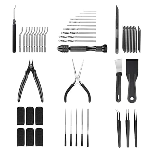 JIEBWCHA Juego De Herramientas para Impresora 3D,Multifuncional Postprocesado | Herramienta De Desbarbado para Impresión 3D,para Hogar Estudio Taller Aula Garaje Principiantes Profesionales E | Ya disponible en tu tienda friki favorita! En mundofriki.es! JIEBWCHA Juego De Herramientas para Impresora 3D,Multifuncional Postprocesado | Herramienta De Desbarbado para Impresión 3D,para Hogar Estudio Taller Aula Garaje Principiantes Profesionales E | Ya disponible en tu tienda friki favorita! En mundofriki.es!