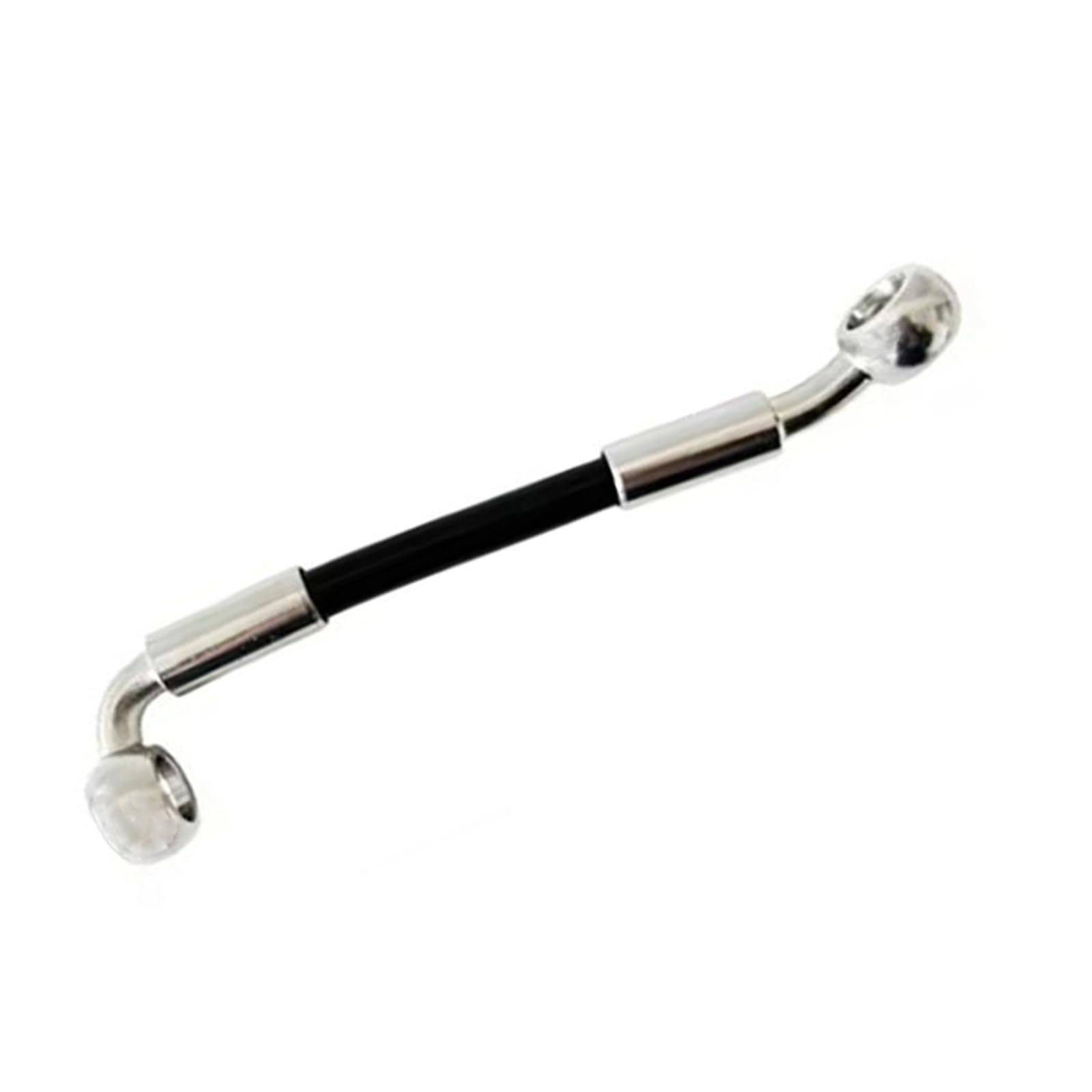 Motorbike Brake Line 28°-90° Motorcycle Accessories 10cm-500cm Hydraulic Oil Pipe Braided Brake Line Hose 8mm Banjo(130cm)