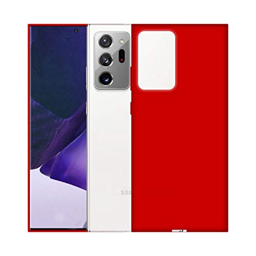 Image of Case Creation Luxurious OG Series for Samsung Note 20 Ultra Case Cover,Anti-Dirty Slim Case Frosted Matte Candy TPU Raised Bezel (Splash of Color) Back Cover for Samsung Galaxy Note10 - Glamour Red