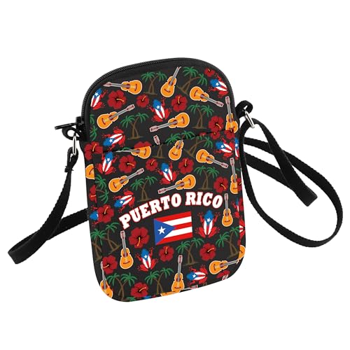 HOLLP Puerto Rico Travel Gift Puerto Rico Crossbody Bag Puerto Rico Flag Souvenir Merch