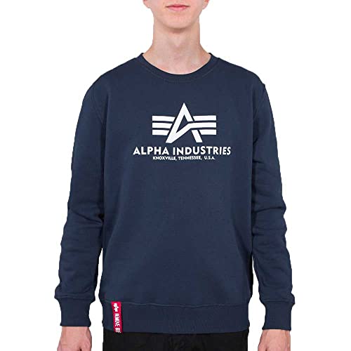 Alpha Industries Herren Basic Sweater, New Navy, XXL – Ansicht 1