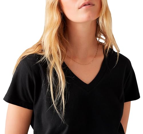 Levi's Women's Boxy Vneck Tee T-Shirt, Caviar, XS - Image 3