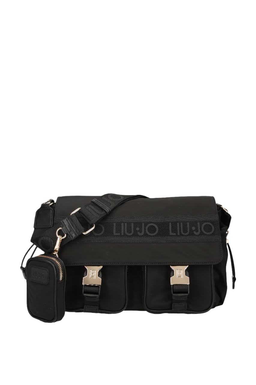 Borsa A Tracolla Media LIU JO In Nylon Cangiante - Tante Tasche E Pratica
