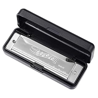Apooke Harmonica 10 Trous Harpe 20 Tons Harpe Diatonique Clé De C Blues-Jazz Orgue À Bouche Harpe Instrument De Musique Jouet ÉDucatif Instrument De Musique Harmonica - Les Beatles, Paul McCartney, John Lennon, RIngo Starr, George Harrison