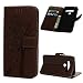 Produktbild NaPuDt Kompatibel mit LG G8 Thinq Hülle HandyHülle Case Baum Schutzhülle PU Leder Wallet Magnet Flipcase Ledercase Bookstyle Tasche Ständer Handytasche Handycase Brown