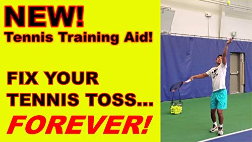 Tennis Toss Pro - Fix Your Tennis Serve Toss Forever! Best Toss = Best Serve = Best Match! [1-Pack] - Age 12 & Up