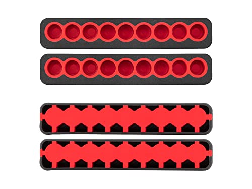 Image of TEKTON 9-Tool 1 /4 Inch Bit Rail Set, 2-Piece | ODB91000 (Pack of 2)