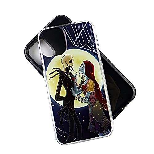 Caseternity Pc+Tpu Case Compatible With Iphone 11 6.1 Inch Slim Fit Cover Iphone 11 Nightmare Before Christmas Sally Jack Skellington Moon #TOP1