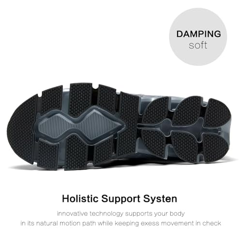Image of Mens Slip On Walking Shoes Blade Non Slip Tennis Running Shoes Lightweight Workout Breathable Mesh Fashion Sneakers