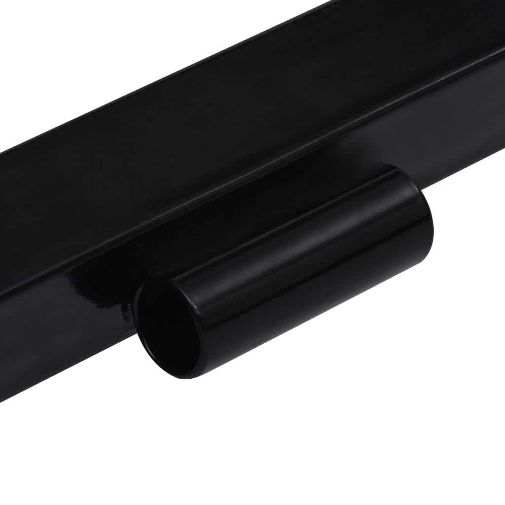 vidaXL Schneepflugadapter für Rasentraktor Rasenmäher Mäher Schneeschild Räumschild Schneepflug Anbausatz Stahl Schwarz 401x220x120mm