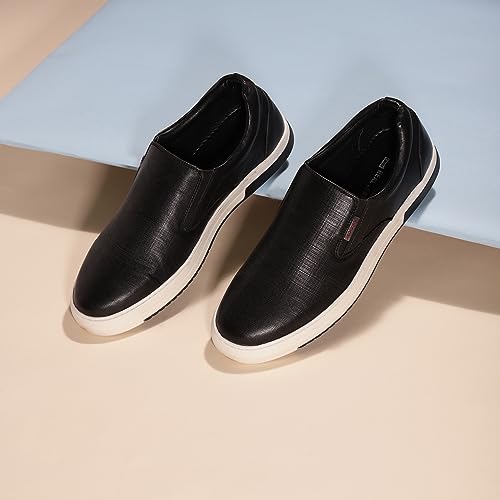 Image of Red Chief Slip On Non-Lace Up | Men's Formal Shoes for Office | Black | PU Sole | RC3846
