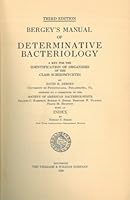 Bergey's manual of determinative bacteriology. A key for the identification of organisms of the class Schizomycetes. B005WVUJIK Book Cover