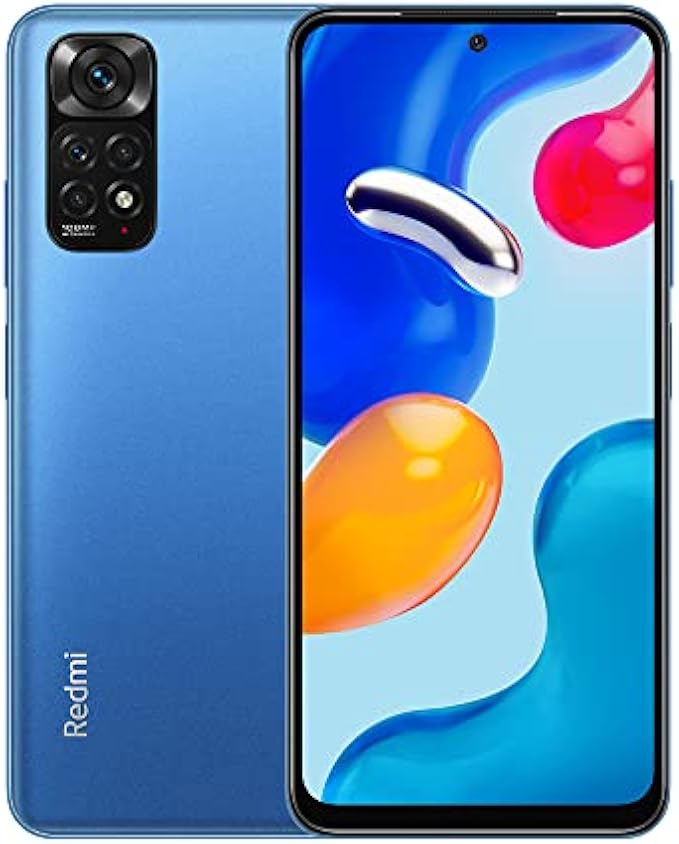 Xiaomi Redmi Note 11S 4G Volte 128GB + 6GB Factory Unlocked 6.43" Quad Camera 108MP Night Mode (Tmobile Global Metro Mint Tello) (w/Fast Car Charger Bundle) (Twilight Bluee)