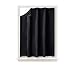 NICETOWN Blackout Curtain Temporary Blinds - Versatile Anywhere Portable Lightweight Drape with Suction Cups for Door(1 Piece,51 inches Wide by 78 inches Long, Black)
