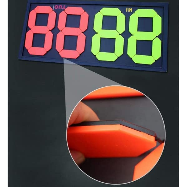 Trade Shop - Tabellone Sostituzione Portatile Arbitro Partita di Calcio Display 83x38 Cm