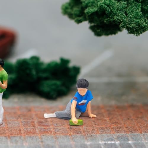 Figura Amagogo niño sentado 1:64 escala resina miniatura 5