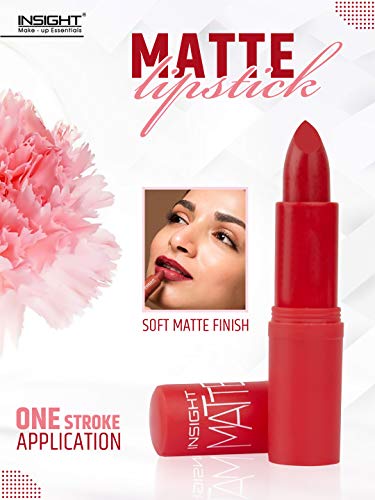 Image of INSIGHT Matte Lipstick | Ultra Creamy | Highly Pigmented Formula | Intense Color Payoff | Fade-Proof Lipstick | Shade 28-4.2g