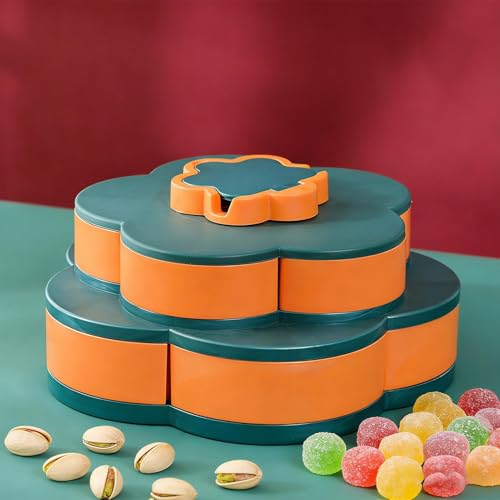 Boîte à snacks rotative pour conserver et servir vos noix et bonbons proprement - 4