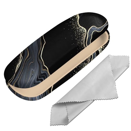 Image of Eyeglasses Case Hard Shell Protective Case for Glasses Eyeglass Box with Cleaning Cloth for Girls Women Cute Aesthetic
