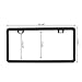 SunplusTrade License Plate Frame Black Matte Powder Coated Aluminum with Screw Caps (2 Pieces)