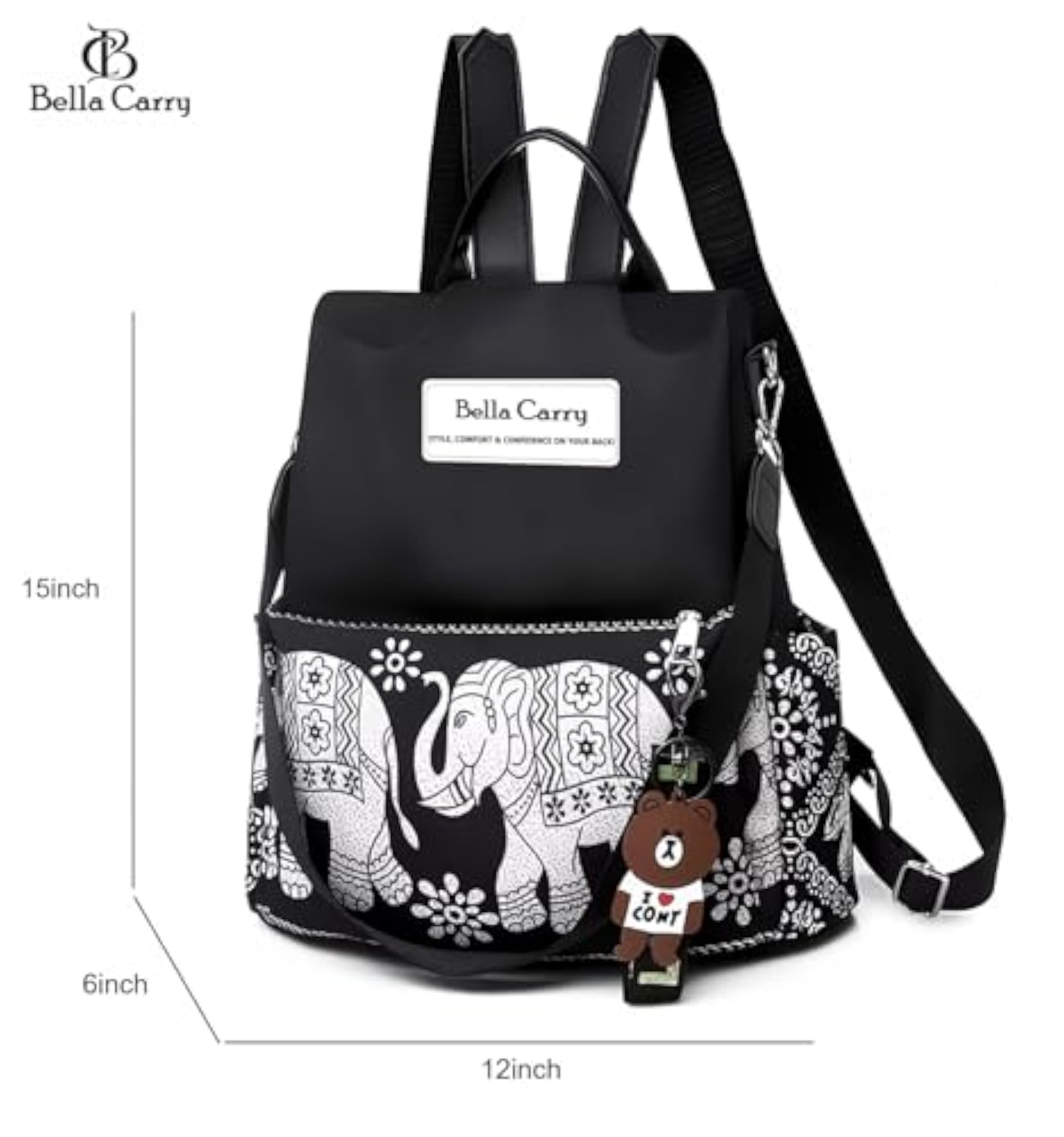 Fashion Nylon Shoulder Bag for Women, Large Capacity