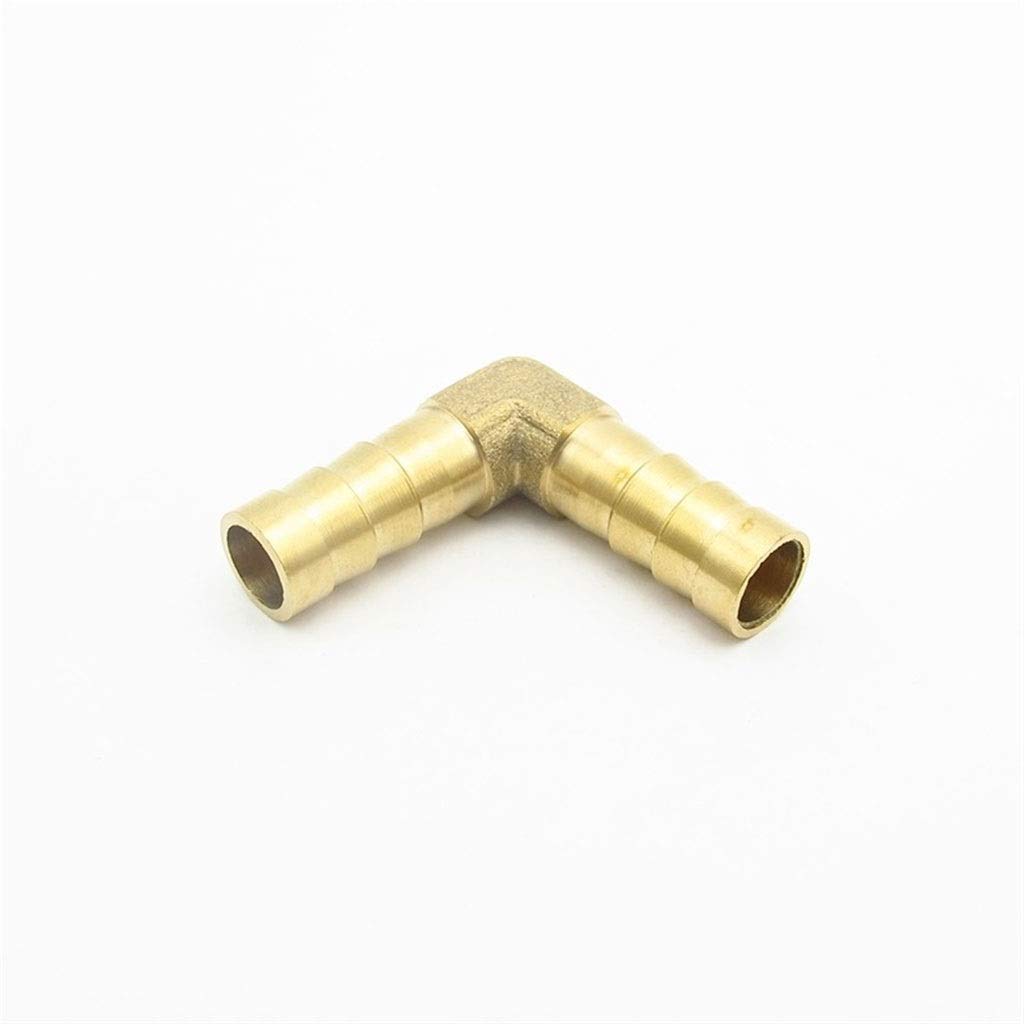 Złącze węża 4mm 5mm 6mm 8mm 10mm 12mm 14mm 16mm 19mm Kolano z zadziorem do węża, mosiężne złącze do rur z zadziorem, do paliwa, gazu, wody(19mm OD)