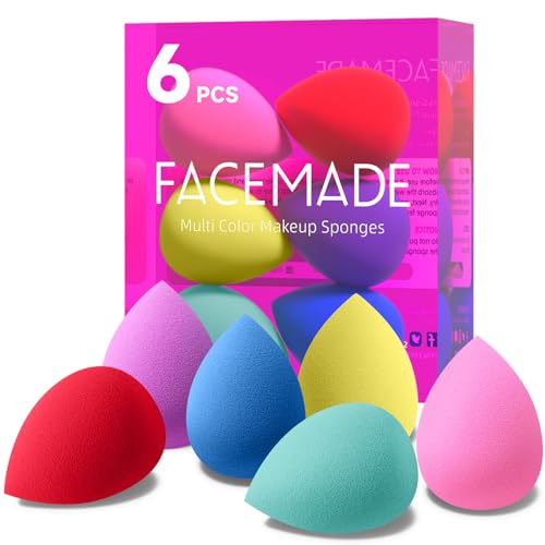 FACEMADE 6 PCS Makeup Sponges Set, Makeup Sponges for Foundation,...