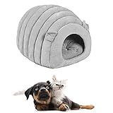 Materiale: il materiale interno è riempito di cotone e il fondo è antiscivolo. Non preoccuparti che si muova. Il materiale confortevole rende il cane e il gatto dormire meglio.
