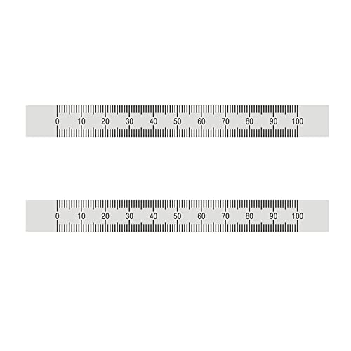 2 cintas métricas autoadhesivas aluminio 9 pulgadas plata miniatura 3