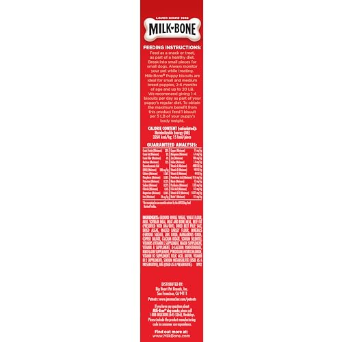 Image of Milk-Bone Original Biscuits Dog Treats for Puppies, 6 Boxes | 16-oz. boxes, 250+ puppy treats per box, Mini size, Training treats, Made with DHA to help promote healthy brain development