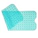 100 x 40 cm Tappeto antiscivolo doccia, in PVC di gomma naturale con ventosa, tappetino da bagno extra lungo, per macchina da doccia, lavabile (verde) immagine