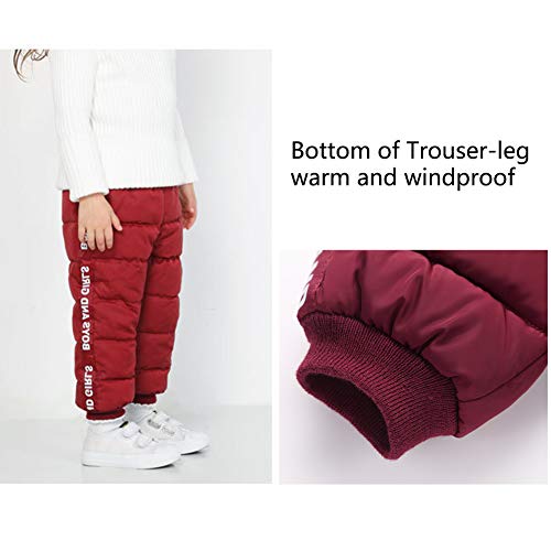 Happy Cherry Kinderwinterbroek, lichte donsbroek, baby, dikke warme sneeuwbroek met elastische band, winddicht… - Image 5