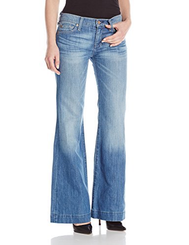 7 For All Mankind Women's Petite Short Inseam Dojo Flare Jean