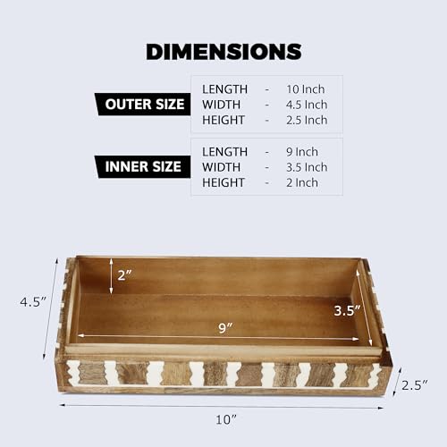 Image of Handicrafts Home 10x4.5x2.5 Decorative Box Handmade Storage Organizer Boxes with Lids Keepsake Gift Trinket Box Display Box, Kept Safari