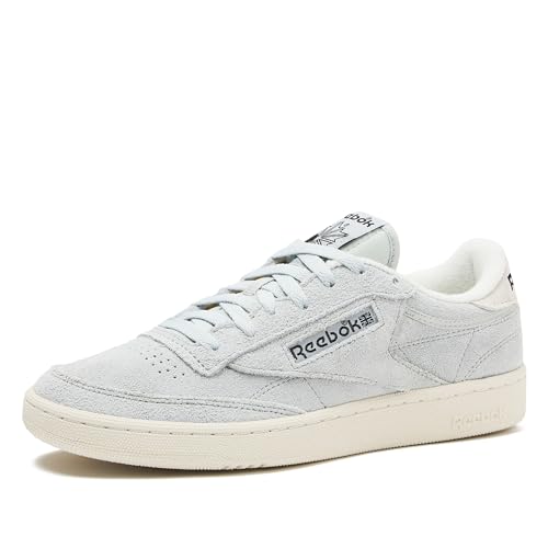 Reebok Mens Club C 85 Vintage Tennis Sneakers for Men Simple Grey/Chalk/Black 9.5