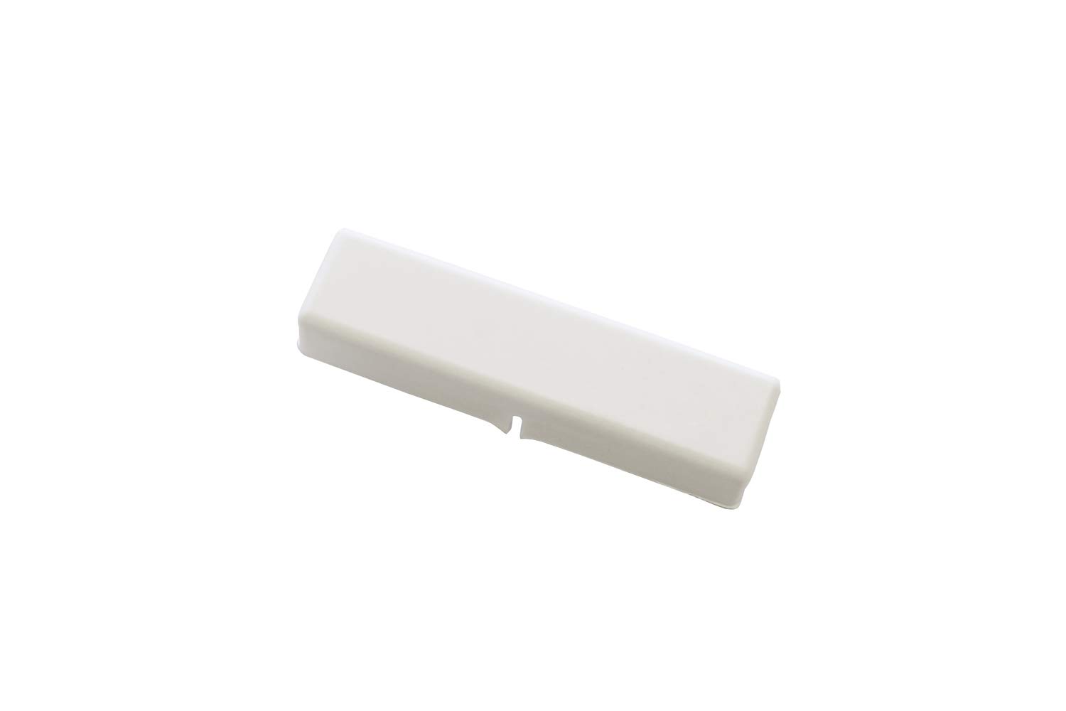 GARDINIA Curtain rail connector, ideal for guide rail, for connecting 13 mm aluminum rails, 6 cm length, plastic, white