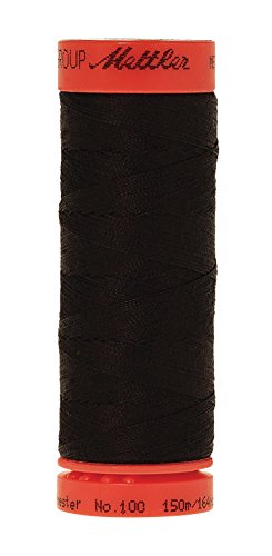 Hilo Metrosene Mettler 100% Poliéster Core Spun, 165 yd, Color Ebony