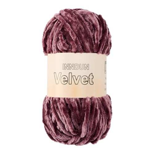 Image of Soft Velvet Chenille Yarn for Crocheting, Super Bulky Yarn for Blankets | Fluffy, plush yarn for crochet and knitting blankets, amigurumi, cushions and handmade gifts for cozy DIY projects.