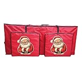 Borsa Per Albero Di Natale - Organizzatore Con Zip E 2 Tasche Frontali,Contenitore per Ghirlande Natalizie | Per Ghirlanda Mobili Garage Guardaroba Lavanderia Soggiorno
