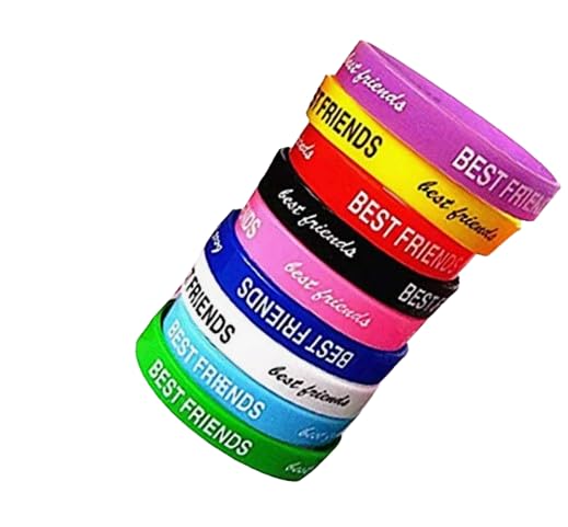 Needs Printed Multicolor Rubber Thick Friendship Band for Girls and Boys Friendship Belt for Friends Friendship Bracelets Free Size pack of 8 (B0DC4JSCV4) Amazon Price History, Amazon Price Tracker