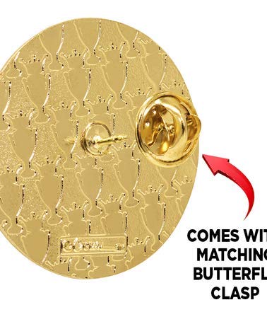 Crown Awards 2026 Chenille Pin, Gold 2026 Themed Award Pins, 1 Pack