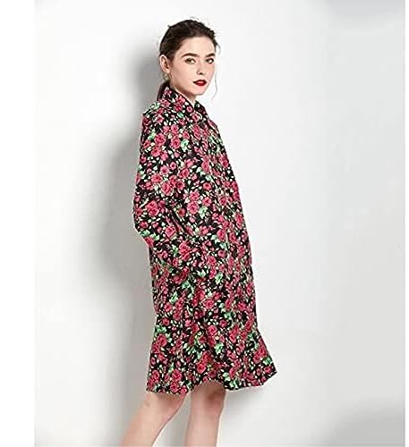 Chubasquero mujer impermeable transpirable de flores color rojo talla M 4