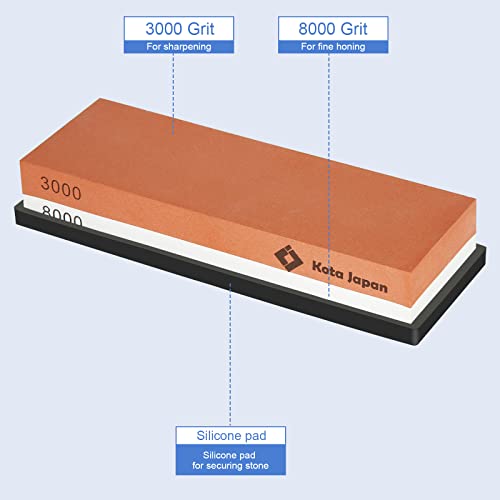 Kota Japan 3000/8000 Grit Whetstone Knife Sharpener - Image 6