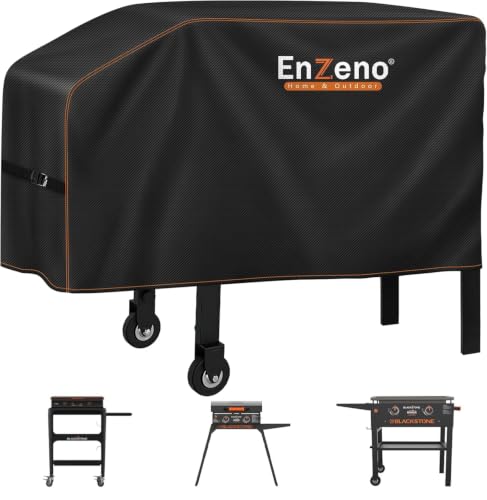 Enzeno Grill Cover for Blackstone 28 inches Single Shelf Griddle CoverGriddle Accessories Grill Cover for Outdoor Grill Waterproof Fits 28 inches Griddle Cooking Station Black