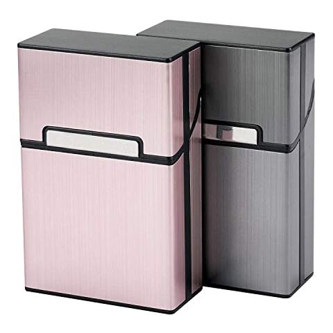 Sinzau Aluminium Cigarette Case, 2-Pack Cover